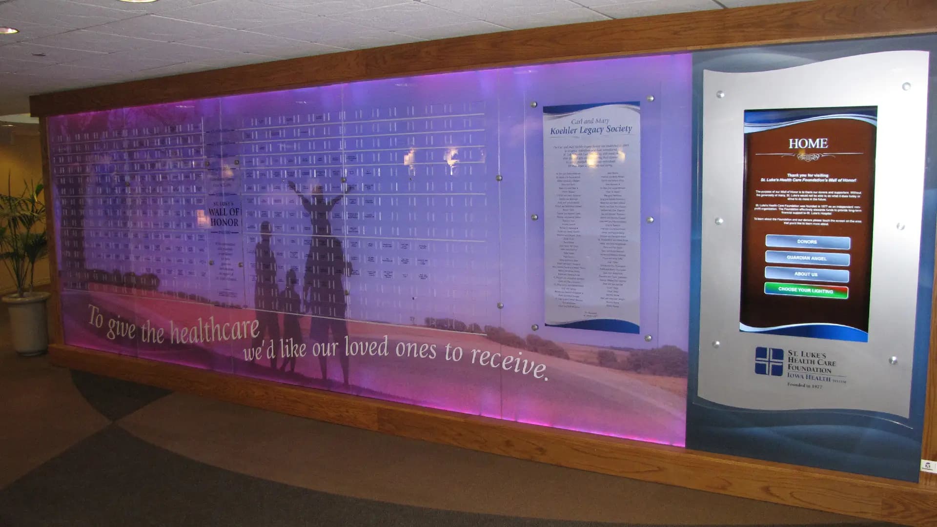 Interactive Digital Donor Display Lights the Way