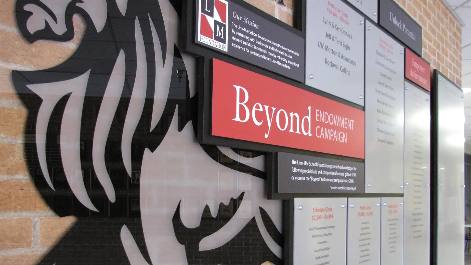 School Foundation Donor Wall Creates Community Pride