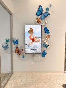 butterfly digital donor wall arreya